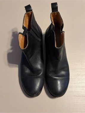 OluKai Black Leather Chelsea Ankle Boots